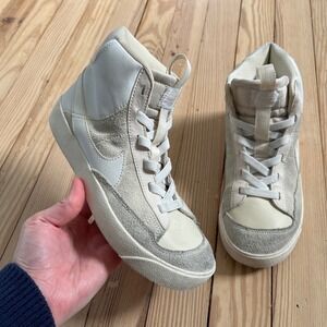 Nike Blazer Mid 77 Jumbo Sail White High Top Sneakers DQ6085-100 3Y Kids casual